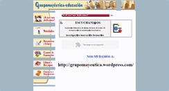 Desktop Screenshot of grupomayeutica.com