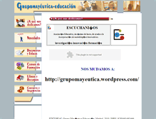 Tablet Screenshot of grupomayeutica.com